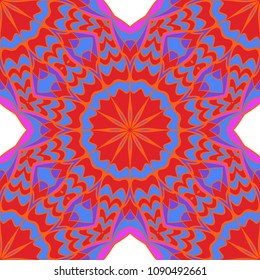 Seamless texture of floral ornament. Vector illustration. For the interior design, printing, web and textile, fashion print