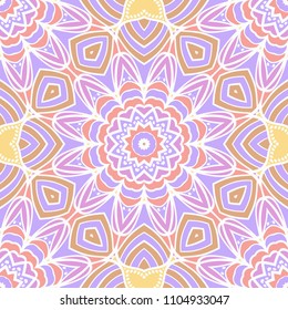 Seamless texture of floral ornament. Vector illustration. For the interior design, printing, web and textile, fashion print