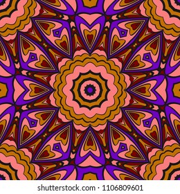 Seamless texture of floral ornament. Vector illustration. For the interior design, printing, web and textile.