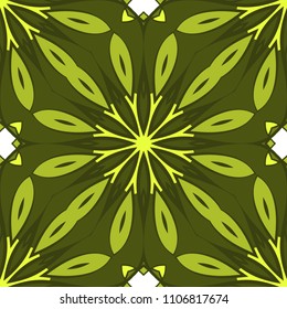 Seamless texture of floral ornament. Vector illustration. For the interior design, printing, web and textile, fashion print