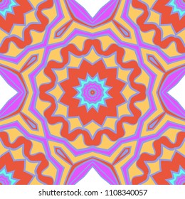 Seamless texture of floral ornament. Vector illustration. For the interior design, printing, web and textile, fashion print