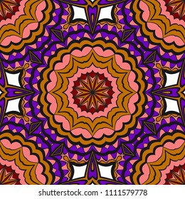 Seamless texture of floral ornament. Vector illustration. For the interior design, printing, web and textile.