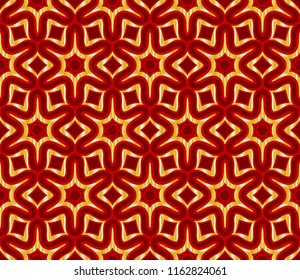 Seamless texture of floral ornament. Vector illustration. For the interior design, printing, web and textile.