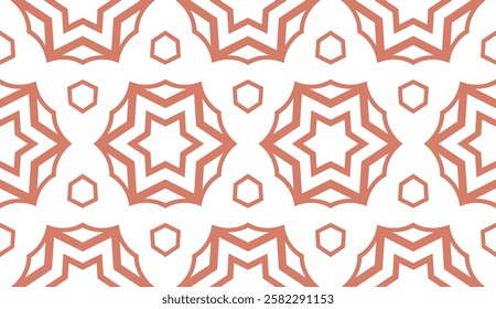 Seamless texture of floral ornament. Vector illustration. For the interior design, printing, web and textile