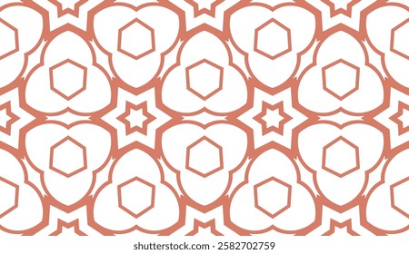 Seamless texture of floral ornament. Vector illustration. For the interior design, printing, web and textile.