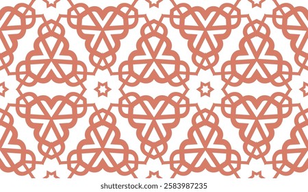 Seamless texture of floral ornament. Vector illustration. For the interior design, printing, web and textile.