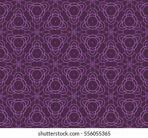 Seamless texture of floral ornament. Vector illustration. For the interior design, printing, web and textile