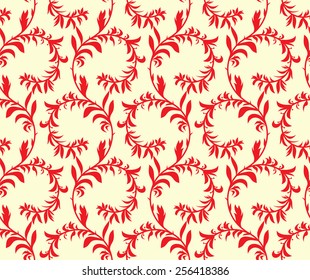 Seamless texture, floral theme. Vector the background. 