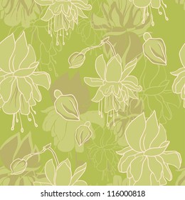 Seamless texture with flowers
