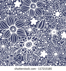 Seamless texture with flowers.