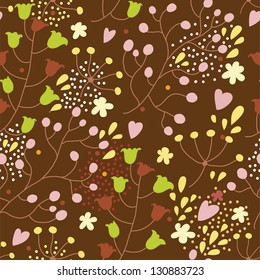 Seamless texture with flowers