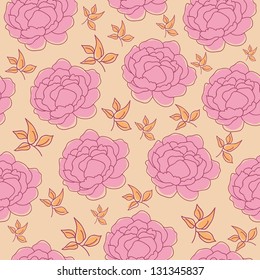 Seamless texture with flowers