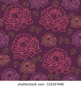 Seamless texture with flowers