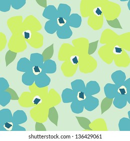 Seamless texture with flowers