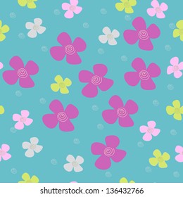 Seamless texture with flowers
