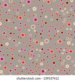 Seamless texture with flowers.