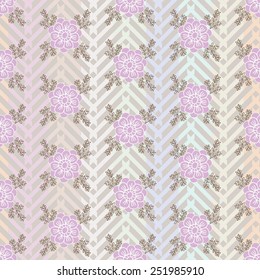 Seamless texture with flowers