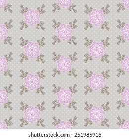 Seamless texture with flowers