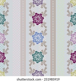 Seamless texture with flowers