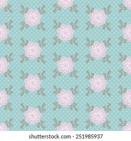 Seamless texture with flowers