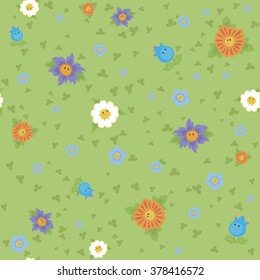 seamless texture with flowers