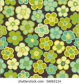 Seamless texture with flowers