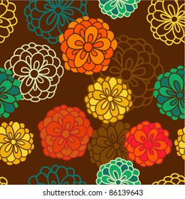 Seamless texture with flowers