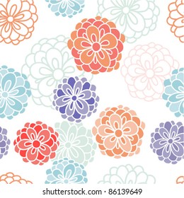 Seamless texture with flowers