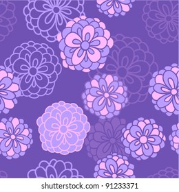 Seamless texture with flowers