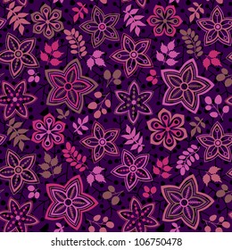 Seamless texture with flowers and birds. Endless floral pattern.Seamless pattern can be used for wallpaper, pattern fills, web page background,surface textures. Gorgeous seamless floral background