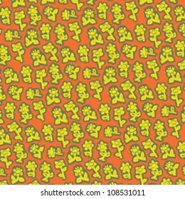 Seamless texture with flowers. Endless floral pattern.