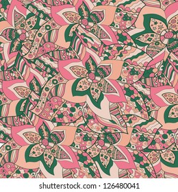Seamless texture with flowers. Endless floral pattern.Seamless floral background