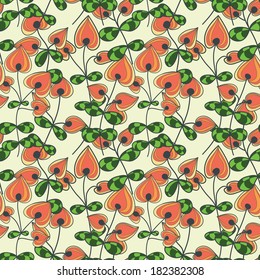 Seamless texture with flowers. Endless floral pattern. Can be used for wallpaper, pattern, backdrop, surface textures. Full color seamless floral background
