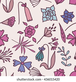 Seamless texture with flowers. Endless floral pattern. Can be used for wallpaper, pattern fills, web page background, surface textures.