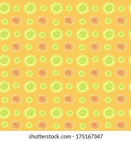 Seamless texture with flowers. Floral background. Vector art