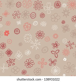 Seamless texture with flowers, Floral pattern