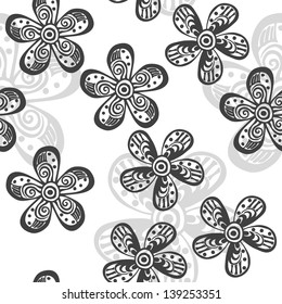 Seamless texture with flowers, Floral pattern