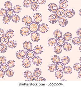 Seamless texture with flowers, Floral pattern.