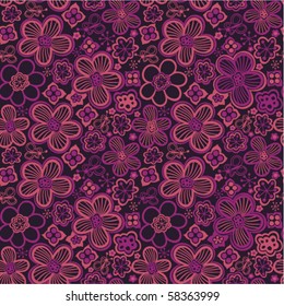 Seamless texture with flowers, Floral pattern