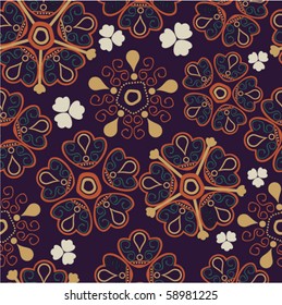 Seamless texture with flowers. Floral pattern.