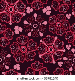 Seamless texture with flowers. Floral pattern.