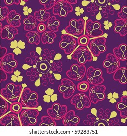 Seamless texture with flowers. Floral pattern.