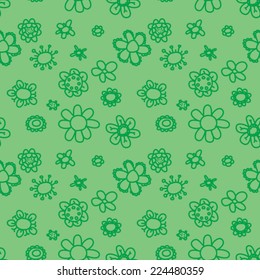 seamless texture with flowers, illustration