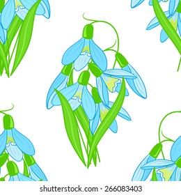 Seamless texture with flowers and leaves. Can be used for wallpaper, pattern fills, web page background, surface textures