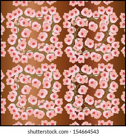 seamless texture flowers on a sprig
