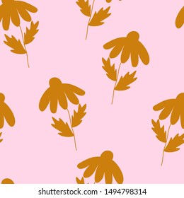 Seamless texture with flowers. Seamless pattern can be used for wallpaper, pattern fills, web page background,surface textures. Scandinavian style.