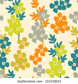 Seamless texture with flowers. Seamless pattern can be used for wallpapers, pattern fills, web page backgrounds,surface textures.