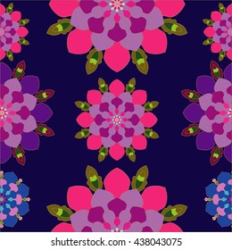 Seamless texture with flowers. Seamless pattern can be used for wallpaper, pattern fills, web page background, surface textures.