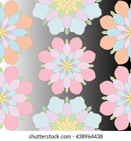 Seamless texture with flowers. Seamless pattern can be used for wallpaper, pattern fills, web page background, surface textures.