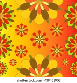 Seamless texture with flowers. Seamless pattern can be used for wallpaper, pattern fills, web page background, surface textures.